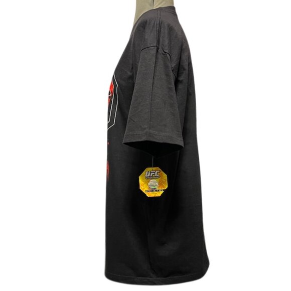 UFC Ultimate Fighting Championship Black T-Shirt With Flag of Mexico Size L NWT - Picture 2 of 11